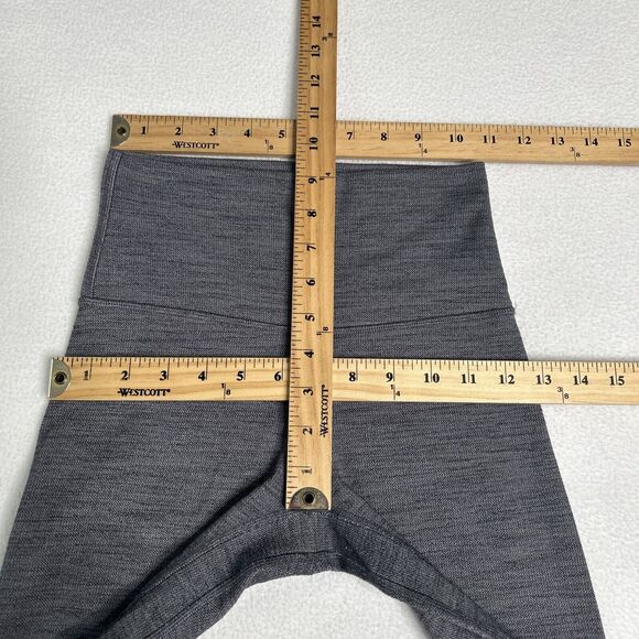 Lululemon 4 Align Pant II 25" Mini Heathered Herringbone Heathered Black White - Picture 5 of 6